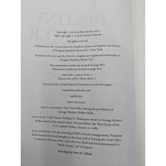 Destiny And Power American Odyssey George H.W. Bush By Jon Meacham First Edition - Picture 11 of 16